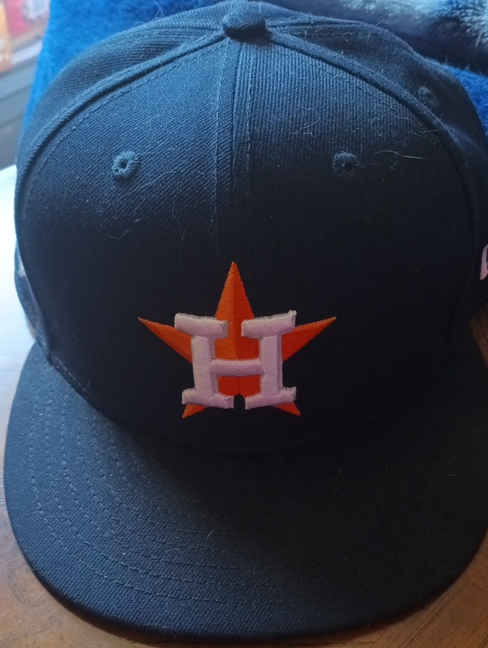New Era Houston Astros Black & Orange Fitted Cap